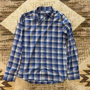 Vineyard Vines by Shep & Ian with Cashmere Blue Plaid Men's Button Up Shirt Med